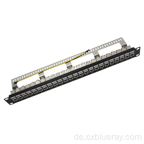 24port Patch Panel ohne Keystone -Buchse